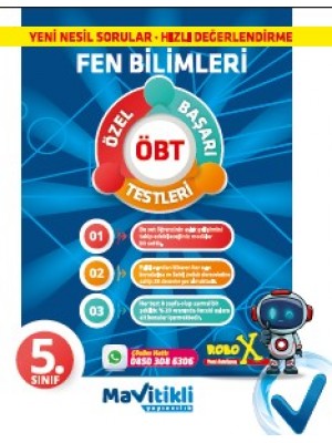 MAVİTİKLİ YAY 5.Sınıf Fen Bilimleri Aylık Gelişim Denemeleri ( ÖBT ) 28 Deneme